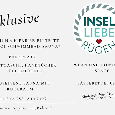 Inselliebe Ruegen Inkl Sauna Und 3h Taeglich Eintritt Ahoi Schwimmbad * Зеллин