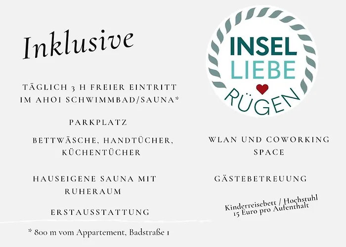 Inselliebe Ruegen Inkl Sauna Und 3h Taeglich Eintritt Ahoi Schwimmbad * Зеллин
